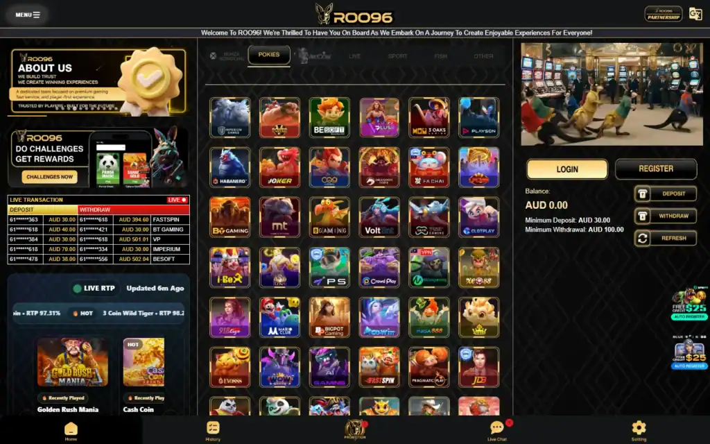 Roo96 Casino: Slots
