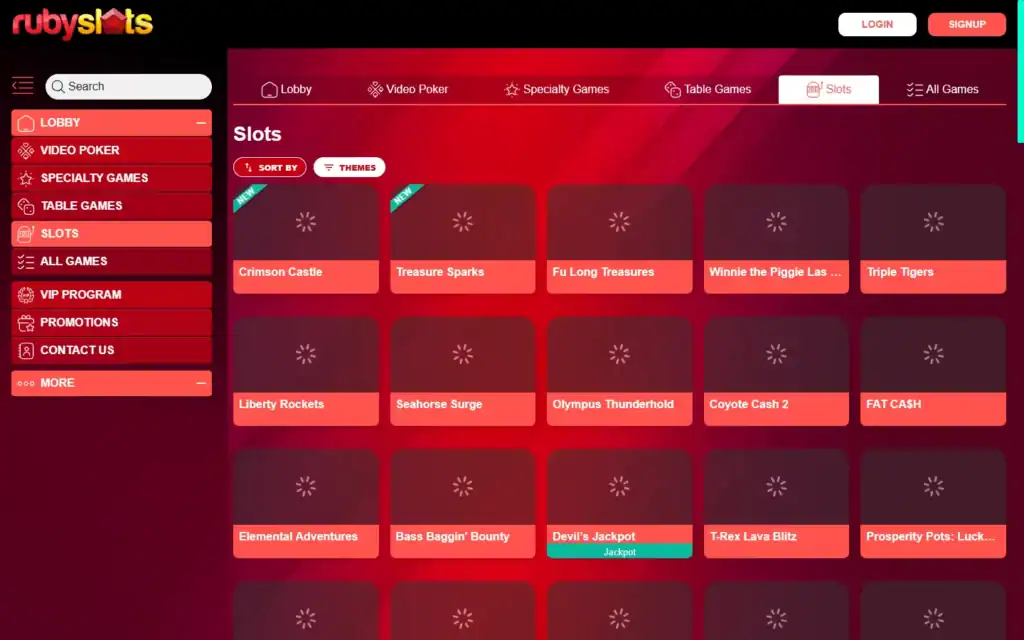 Ruby Slots Casino: Slots