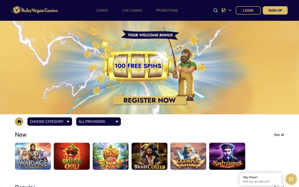 Ruby Vegas Casino: Slots