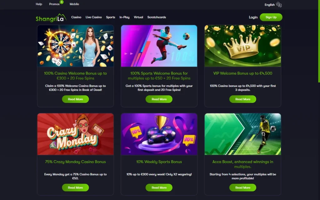Shangri La Casino: Bonus