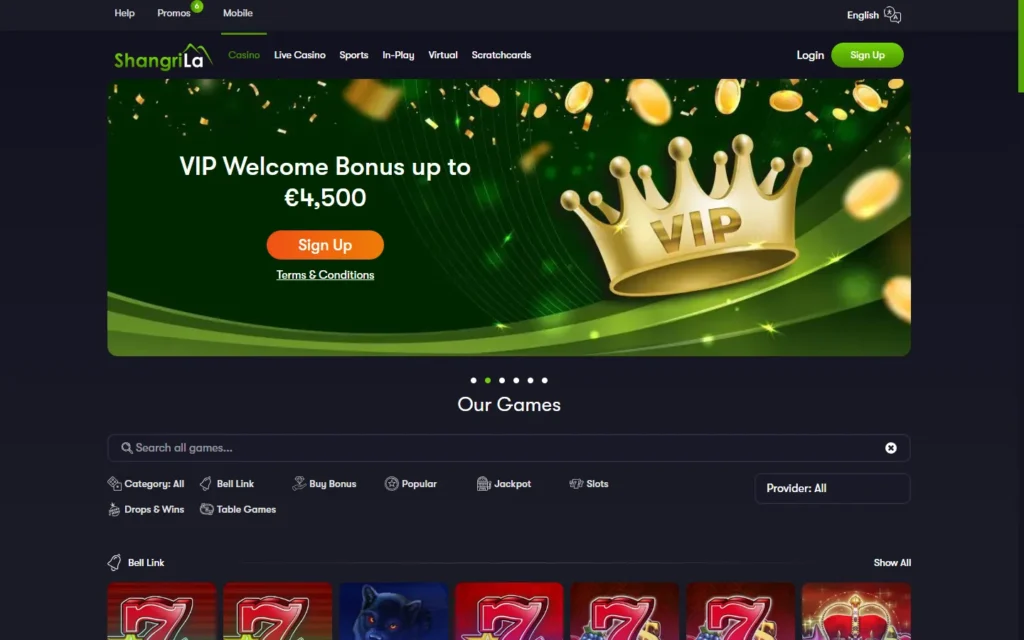 Shangri La Casino: Slots