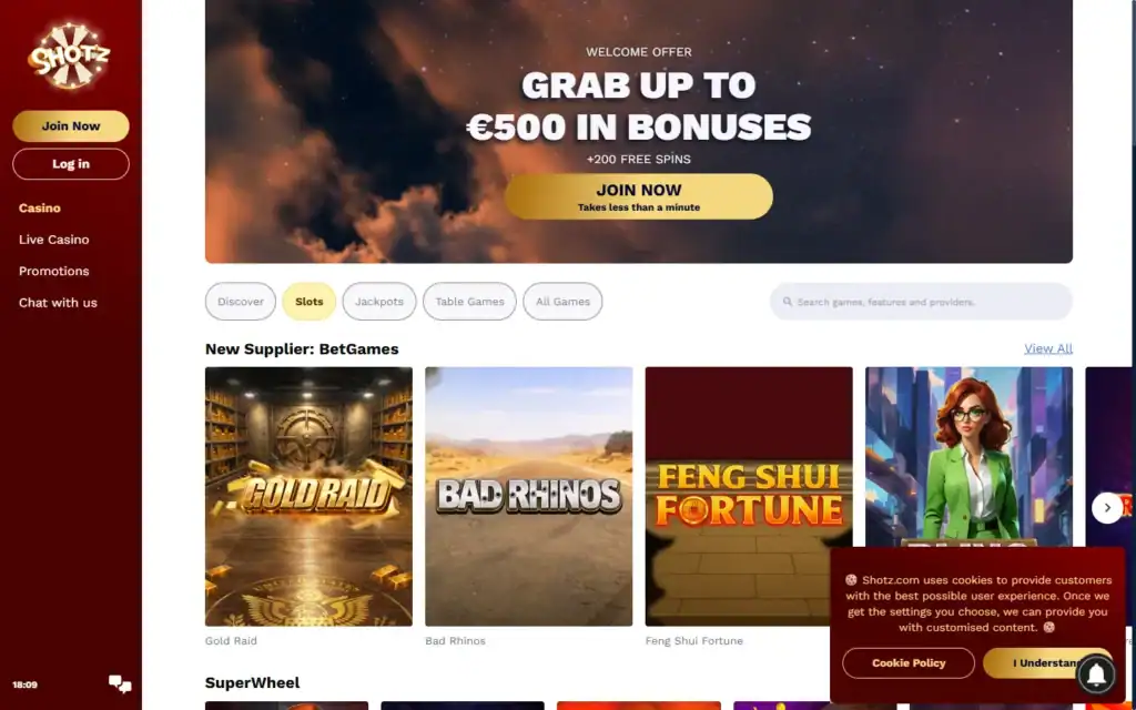 Shotz Casino: Slots