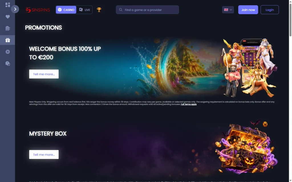 Sin Spins: Bonus
