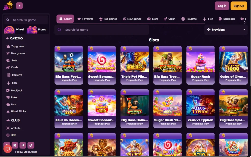 StakeJoker (Skin Joker Casino): Slots