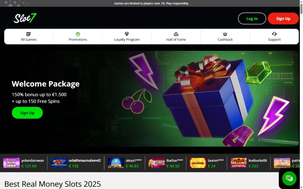 Slot7 Casino: Slots