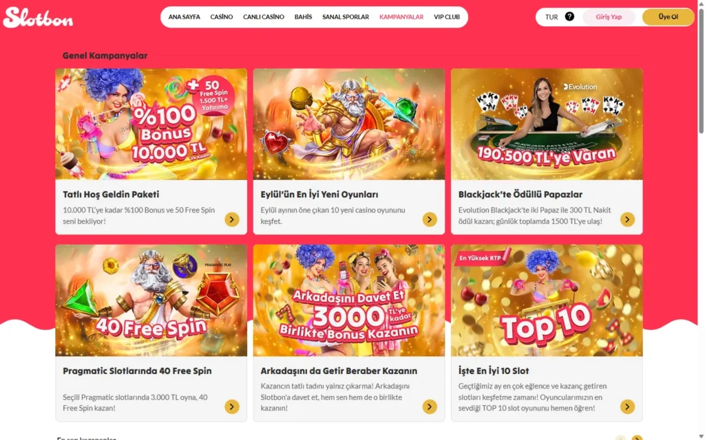 Slotbon Casino: Bonus