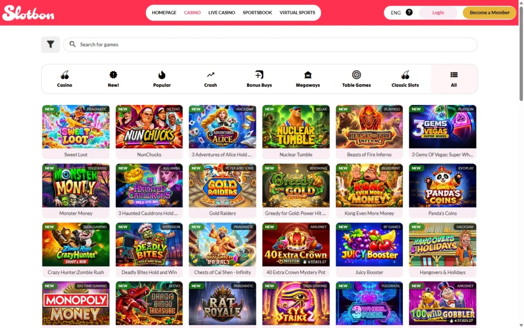Slotbon Casino: Slots