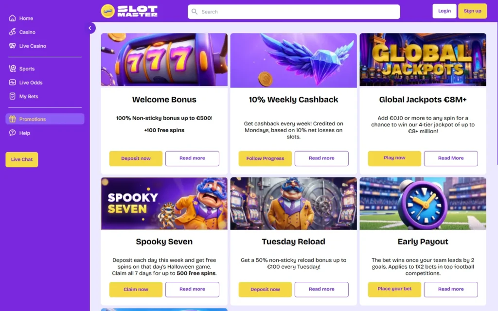 SlotMaster: Bonus