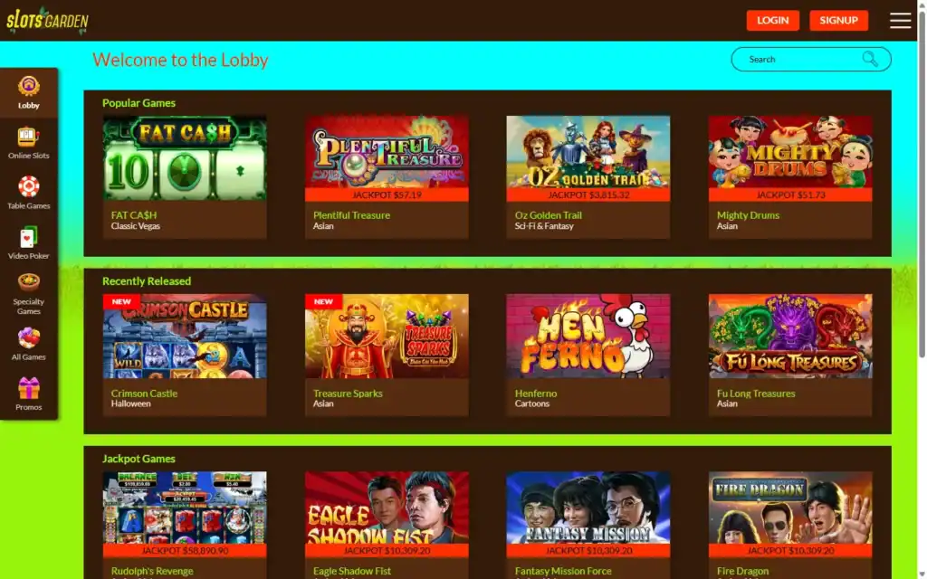 Slots Garden Casino: Live Casino