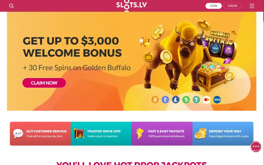 Slots.lv (SlotsLV): Homepage