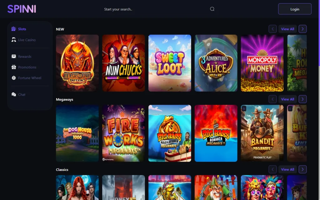 Spinni Casino: Slots