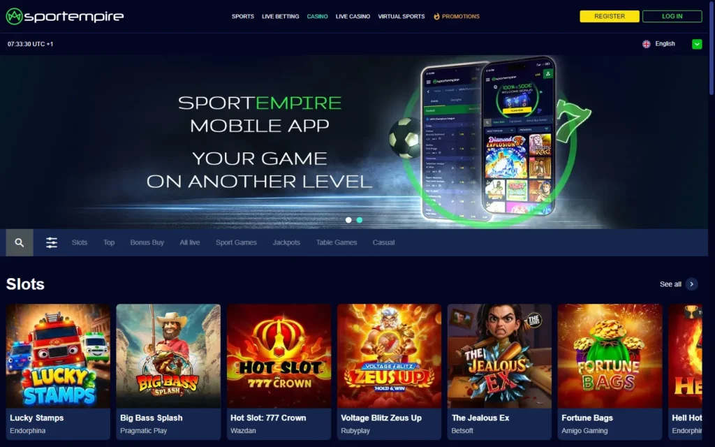 Sportempire Casino: Slots