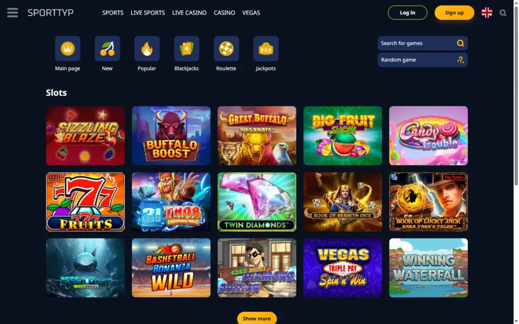 Sporttyp Casino: Slots