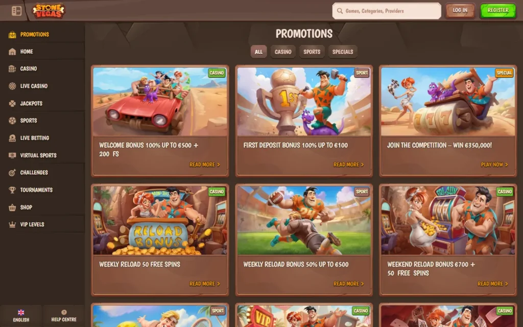 StoneVegas Casino: Bonus