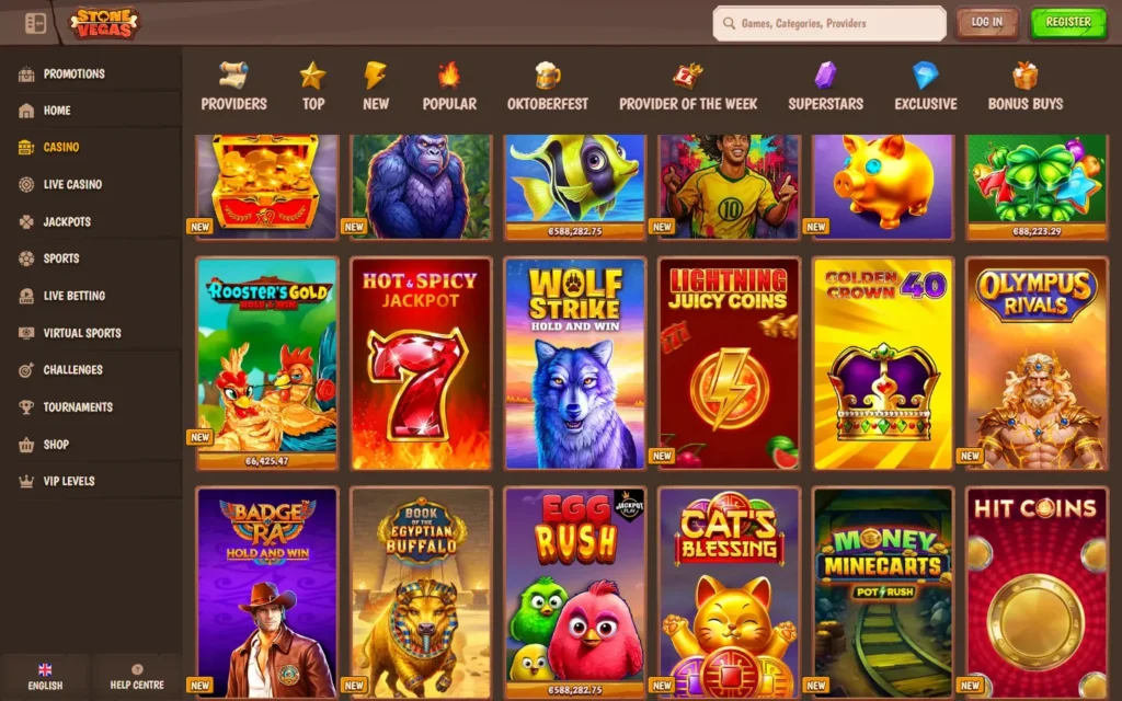 StoneVegas Casino: Slots