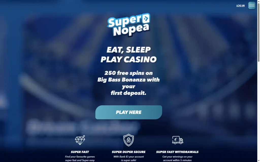 Supernopea Casino: Homepage