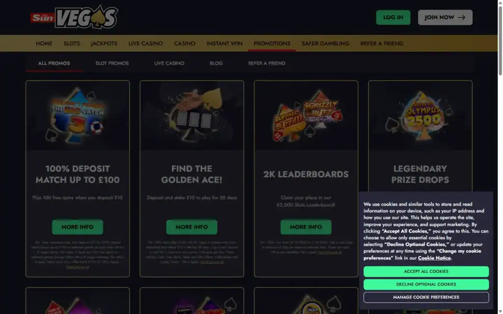 The Sun Vegas Casino: Bonus