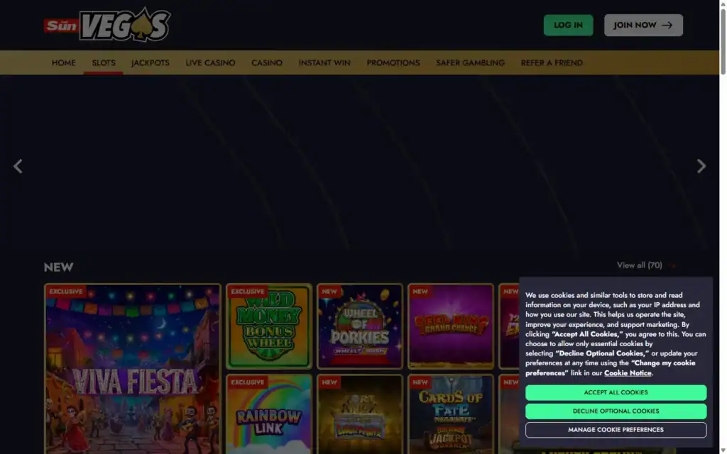 The Sun Vegas Casino: Slots