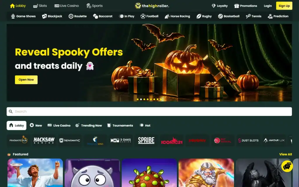 TheHighRoller: Homepage