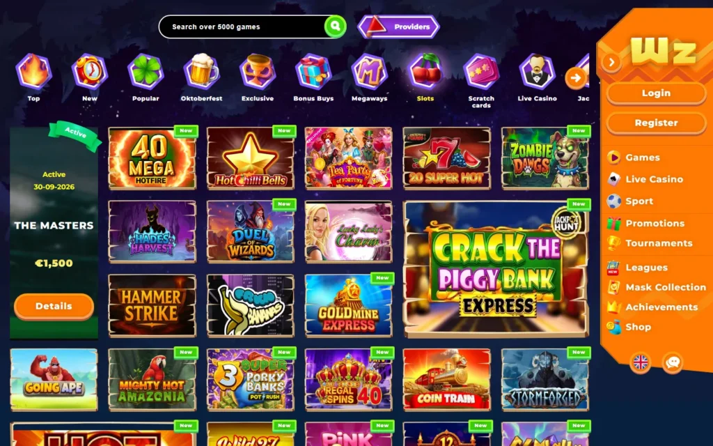 Wazamba: Slots