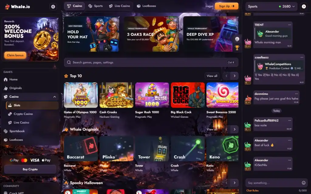 Whale Io Casino: Slots