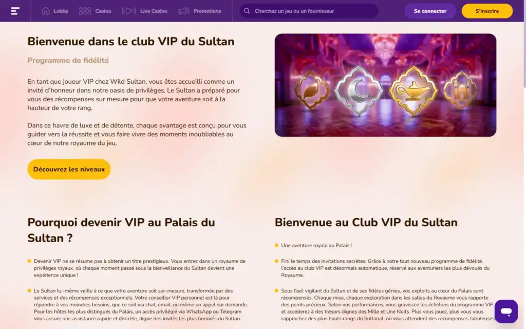 Wild Sultan: VIP