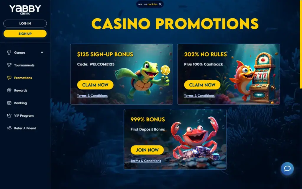 Yabby Casino: Bonus