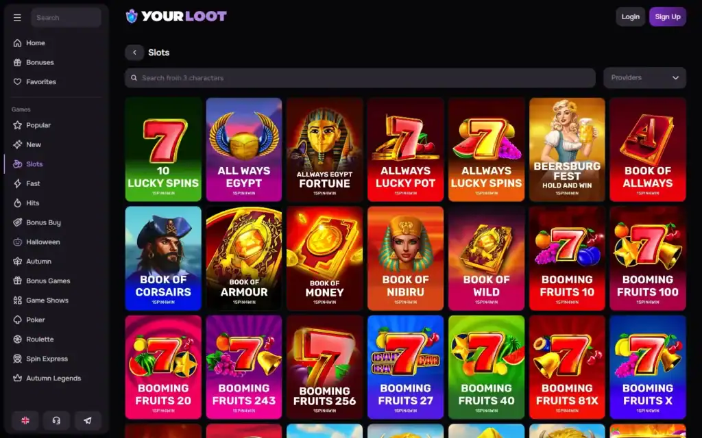 Your Loot (YourLoot.io): Slots