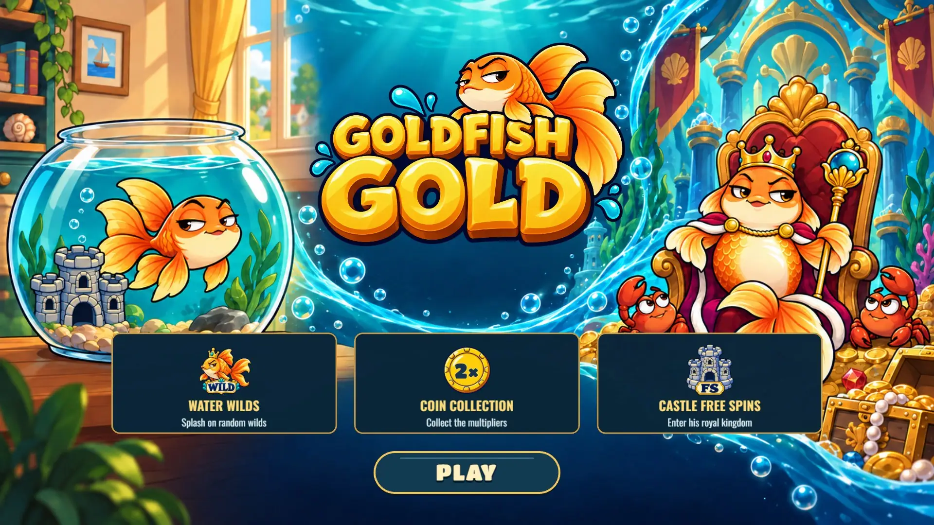 Goldfish Gold slot intro screen