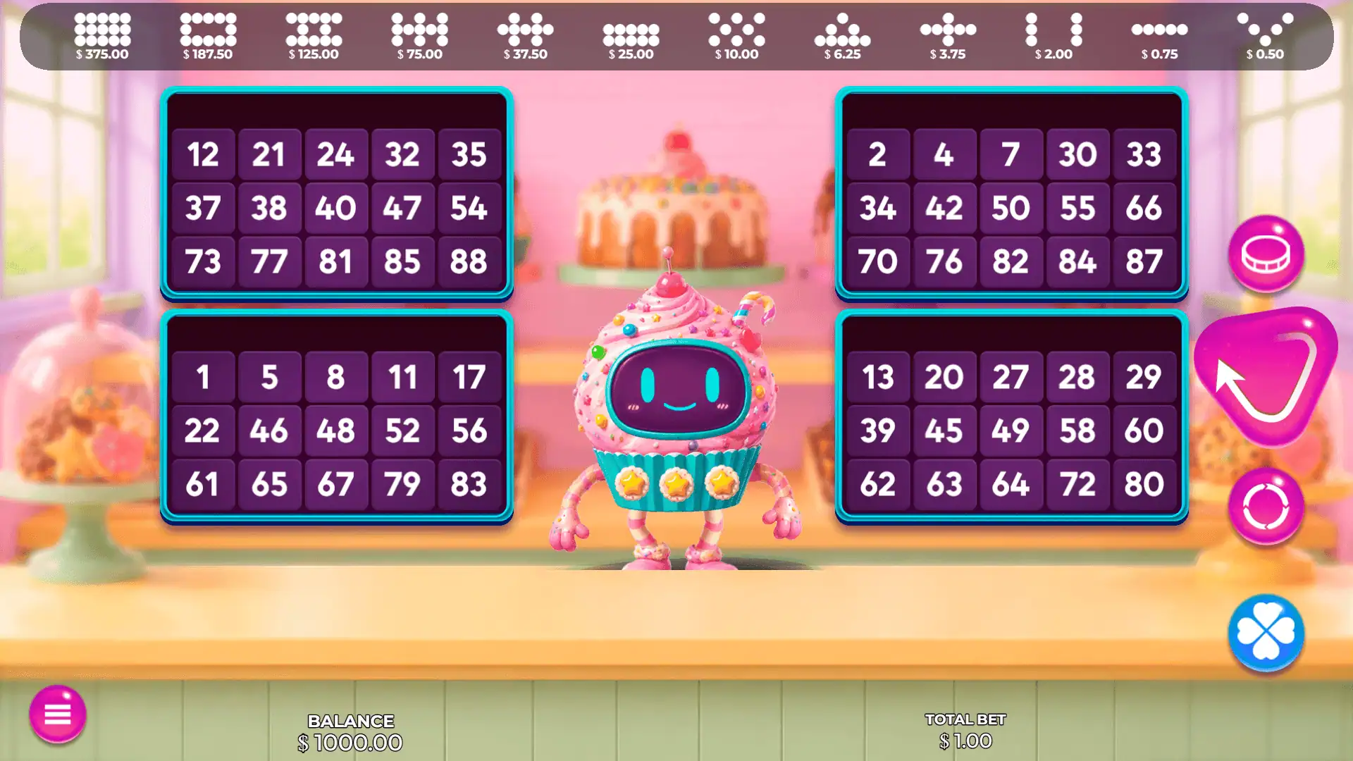 Sweet Bingo slot gameplay reels