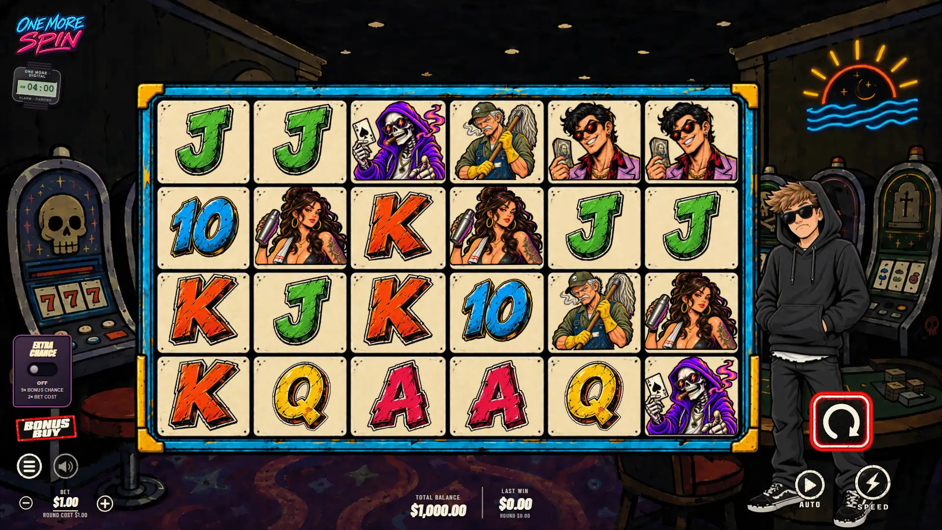 One More Spin slot gameplay reels