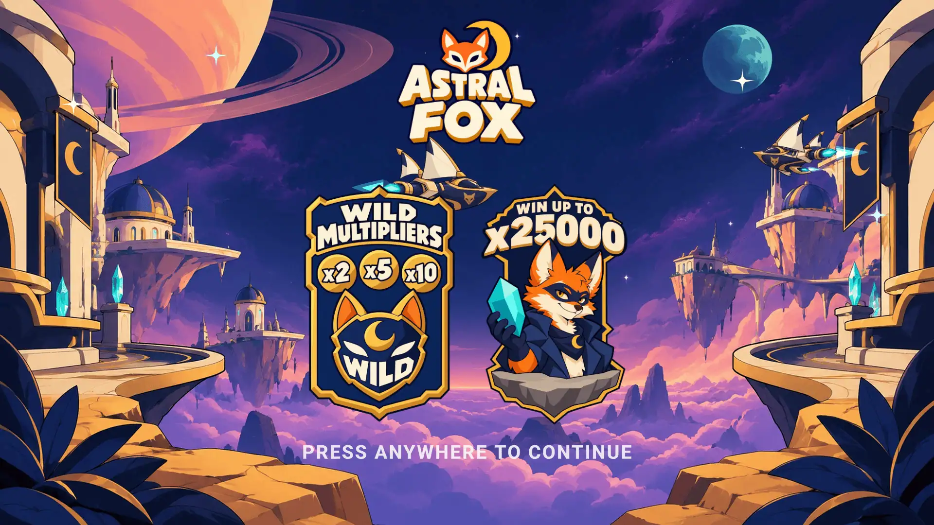 Astral Fox slot intro screen
