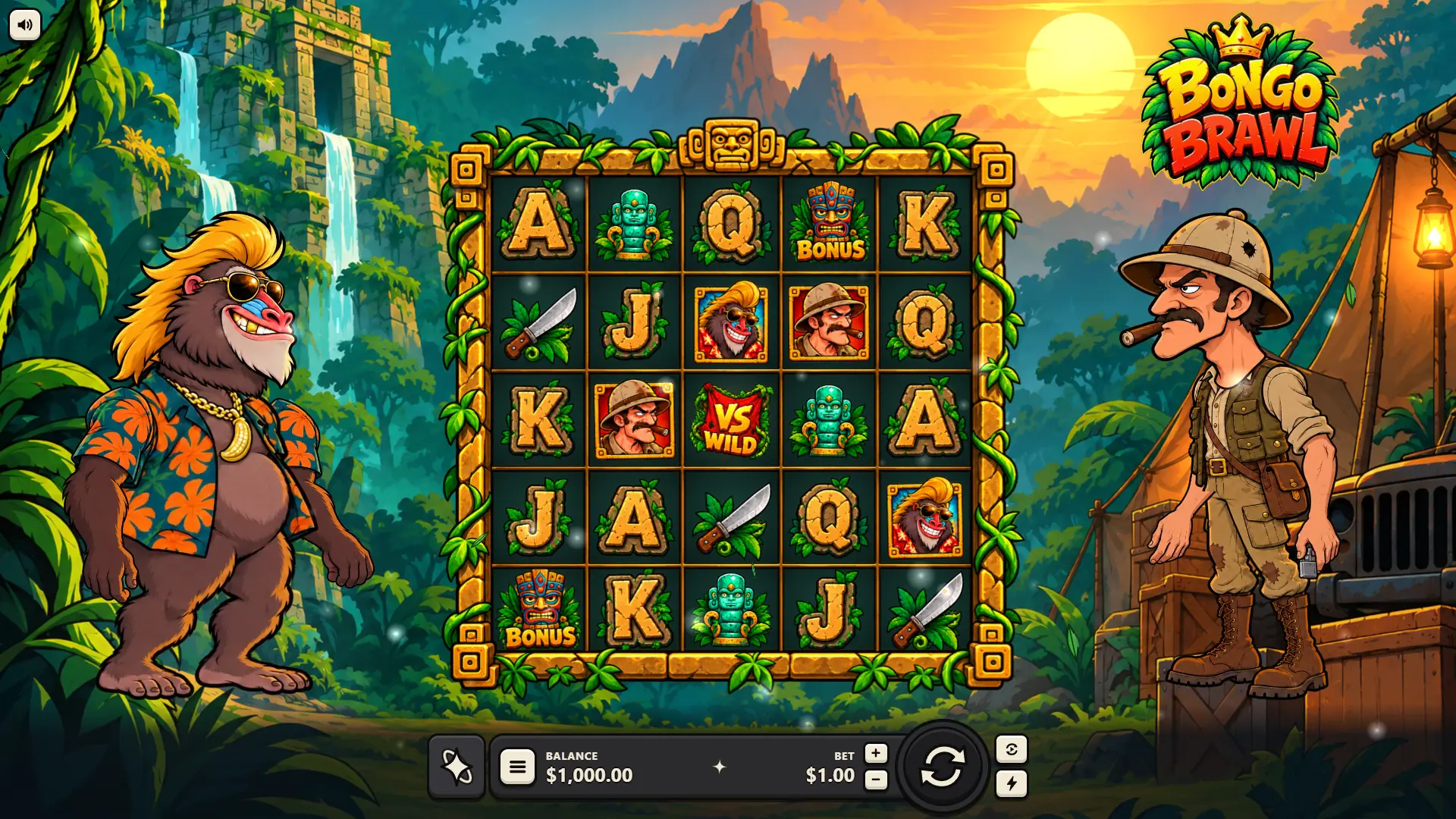 Bongo Brawl slot gameplay reels