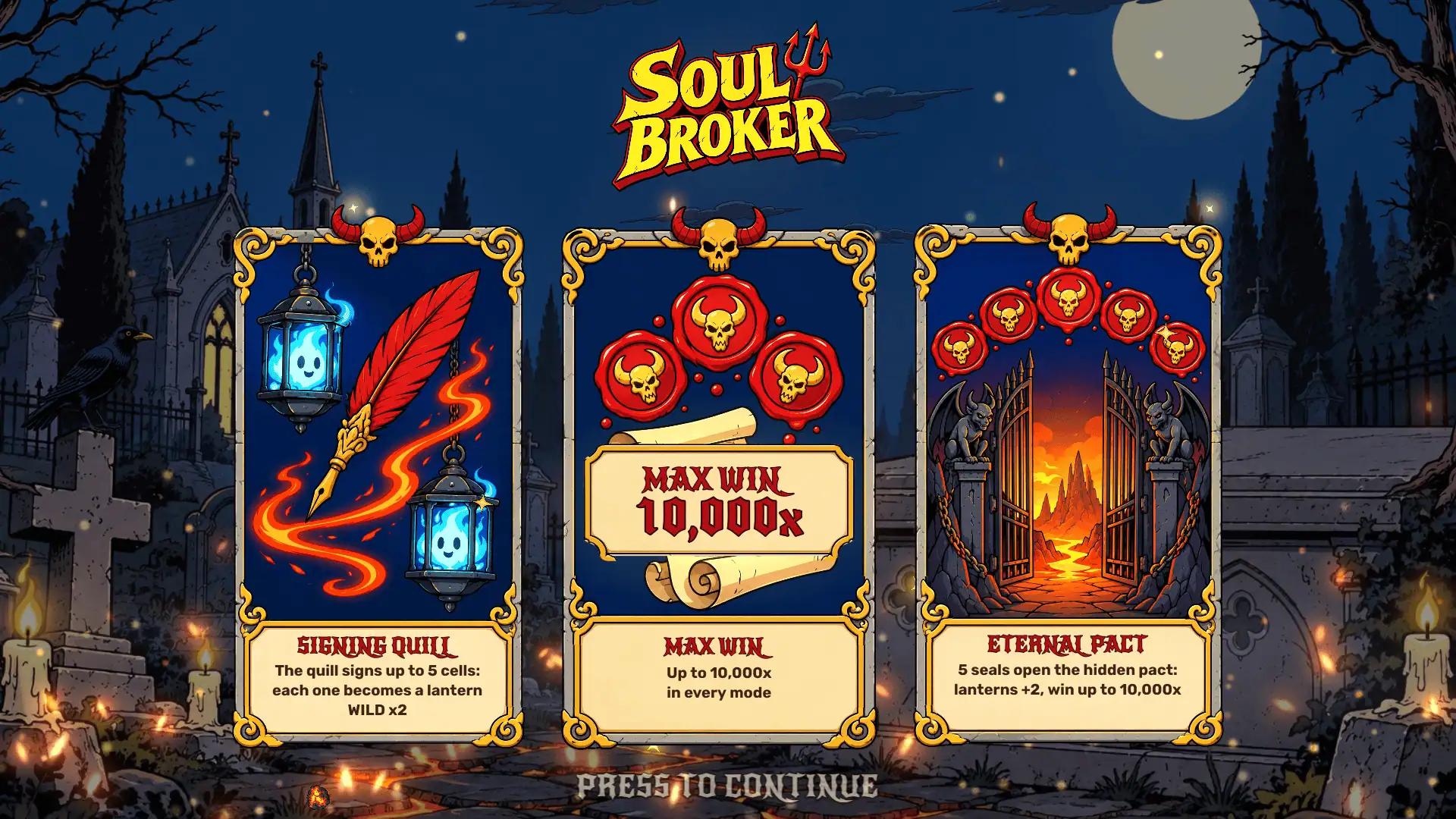 Soul Broker slot intro screen