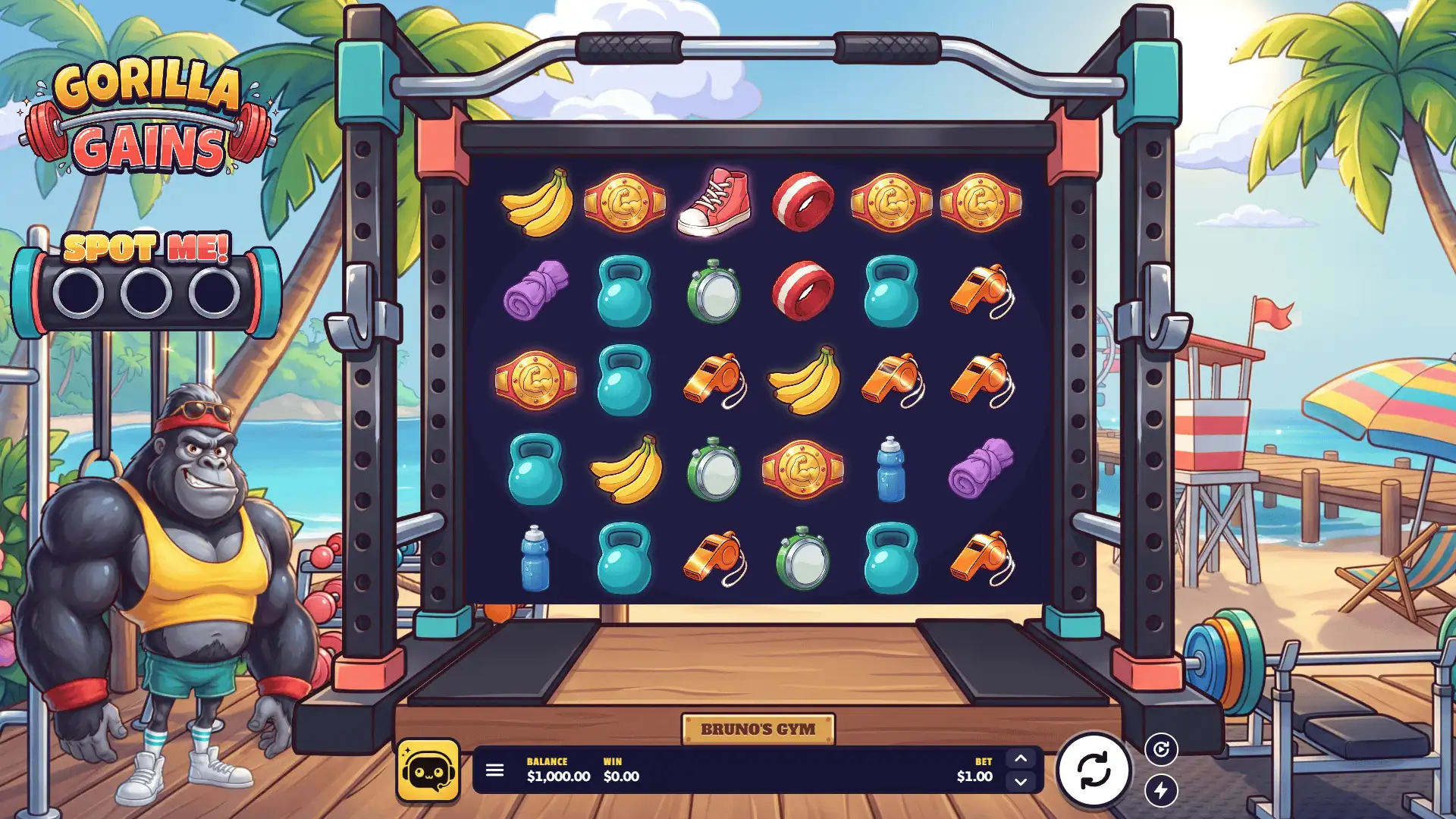 Gorilla Gains slot gameplay reels