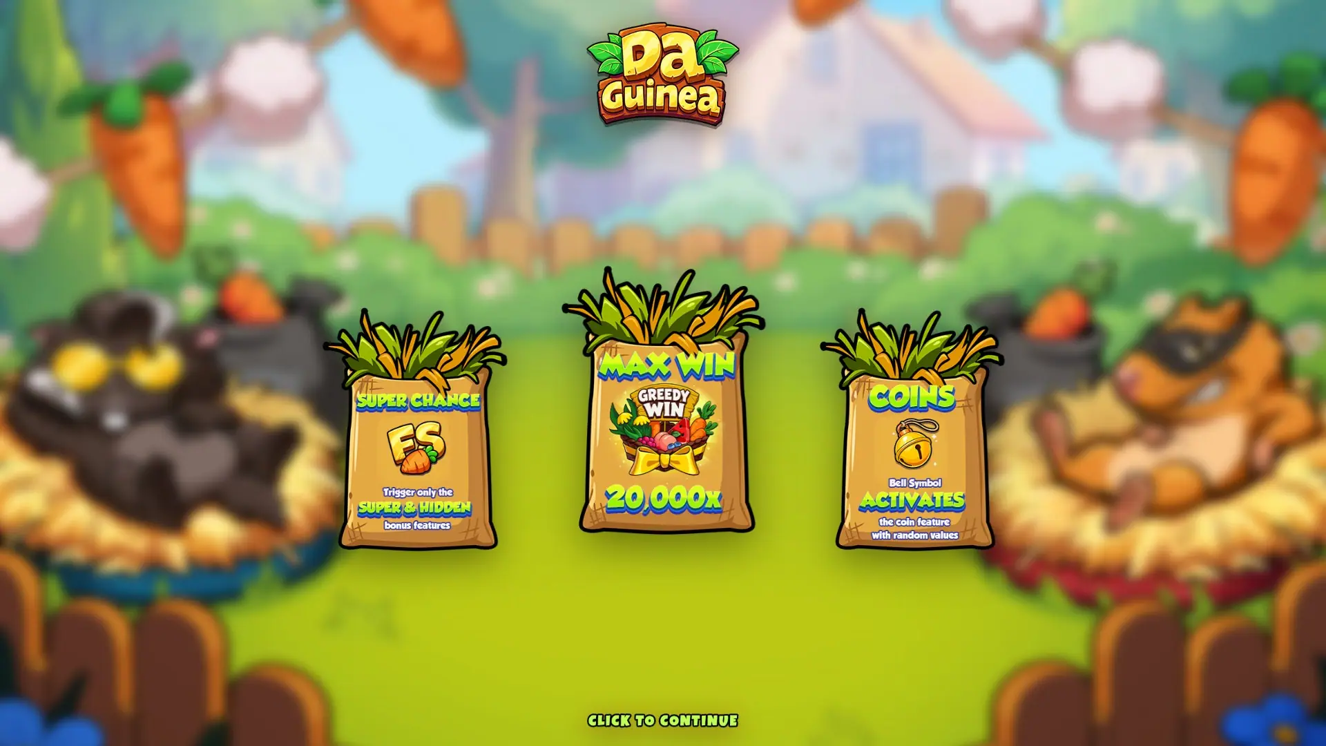 Da Guinea slot intro screen