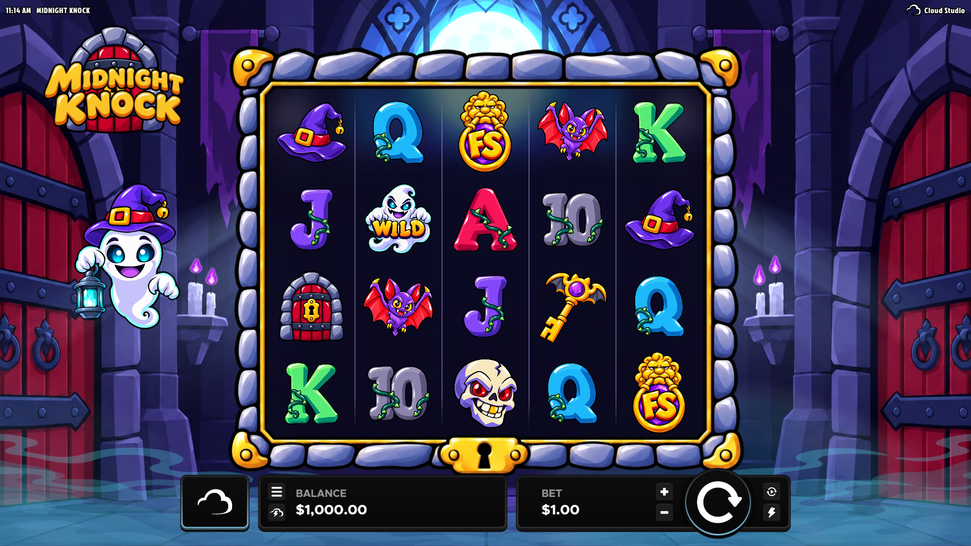 Midnight Knock slot gameplay reels