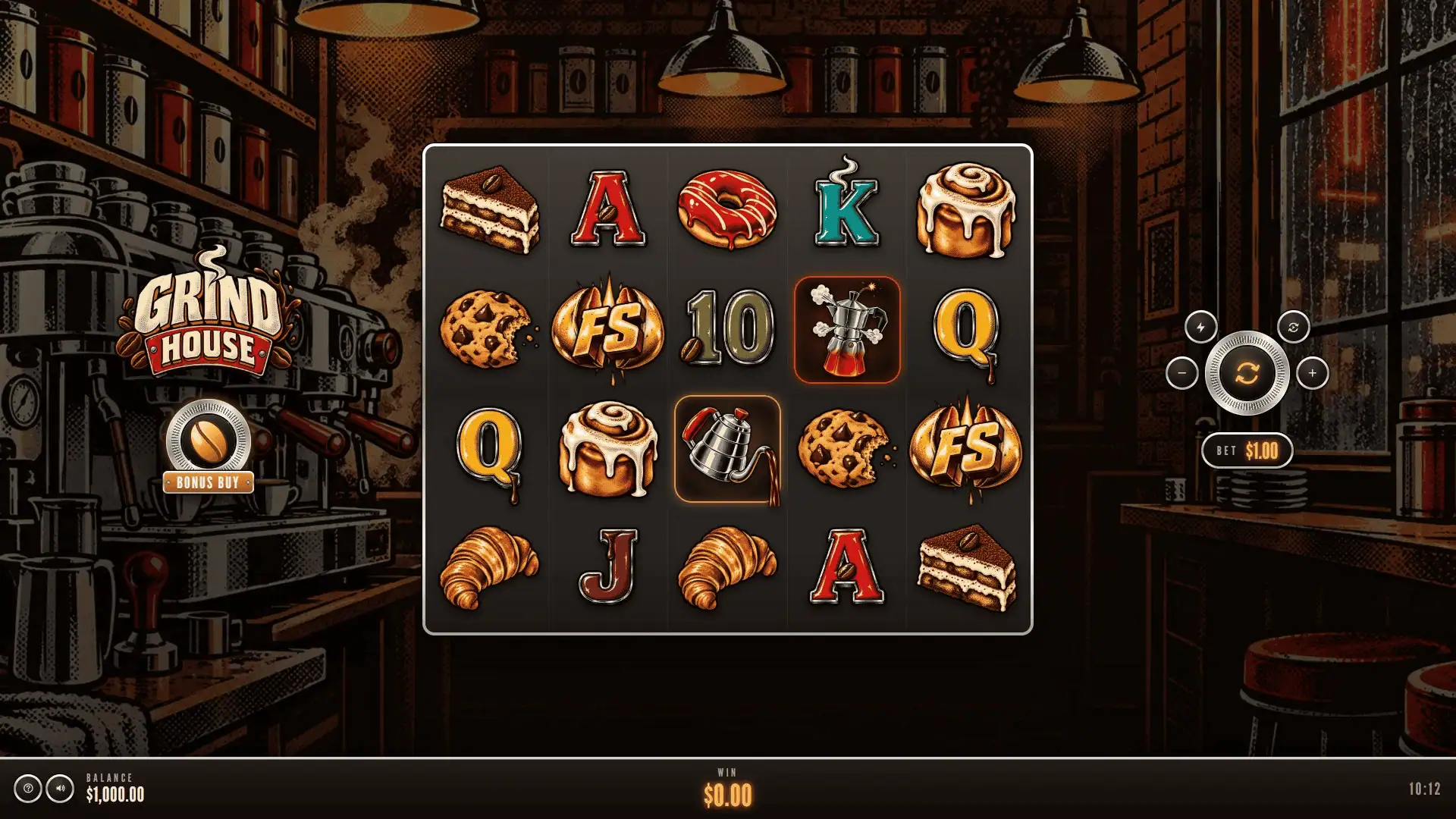 Grind House slot gameplay reels