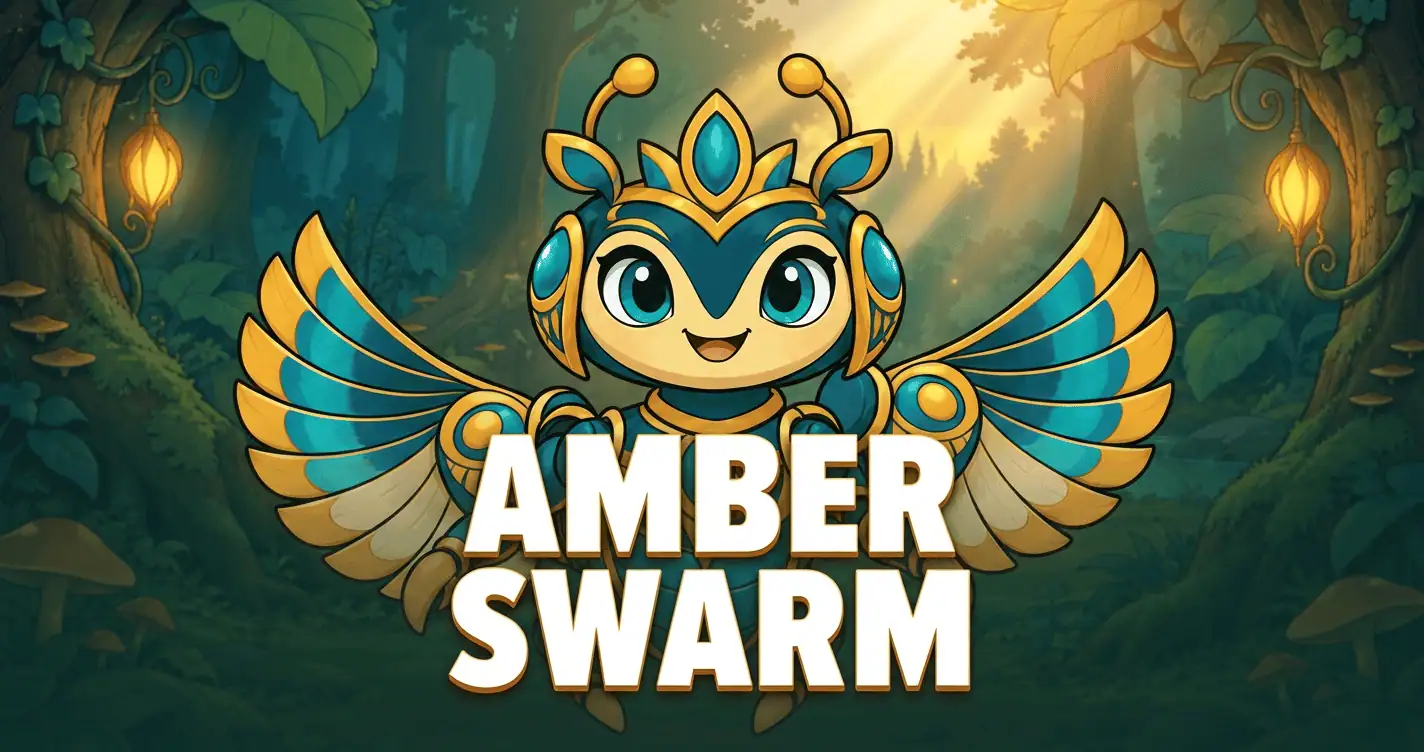 Amber Swarm Slot Demo by Colchis Games slot cover image
