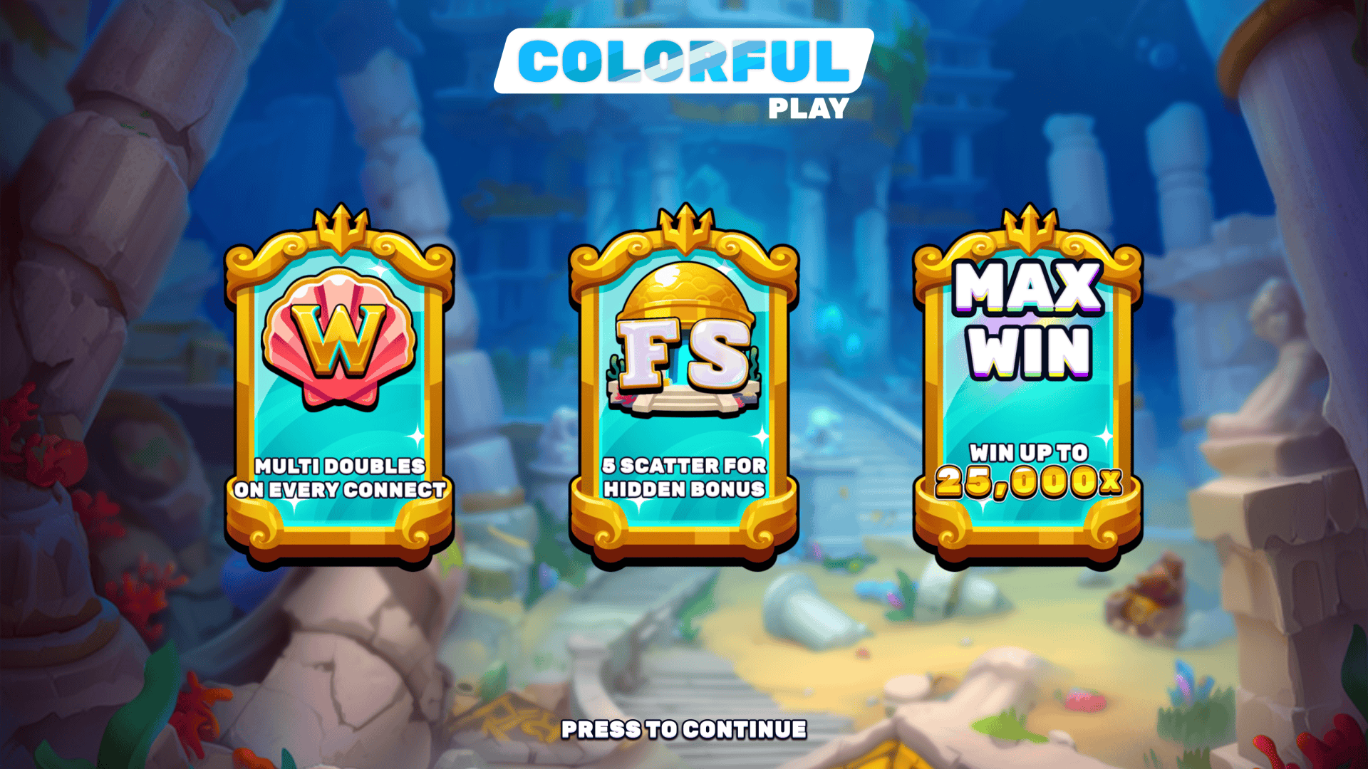 Deep Sea Legacy slot intro screen