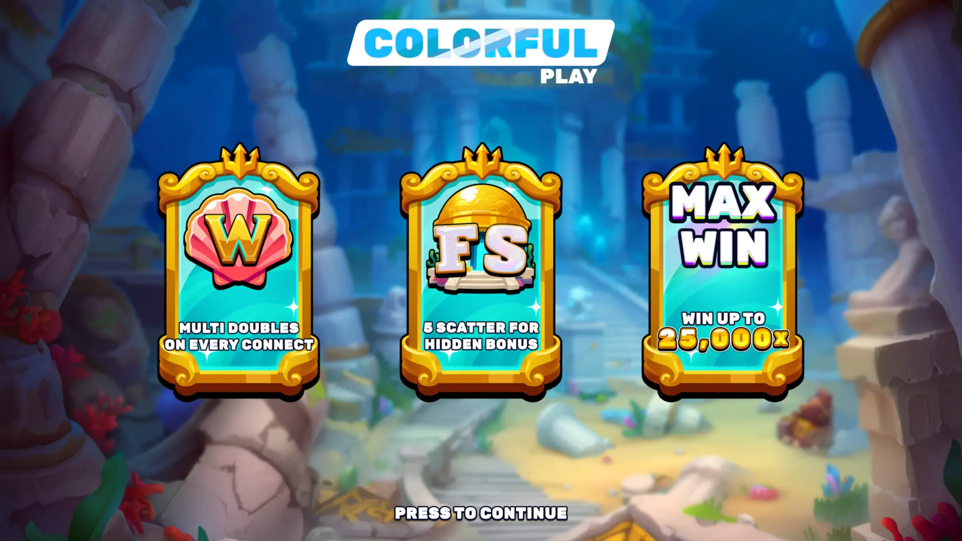 Deep Sea Legacy slot intro screen