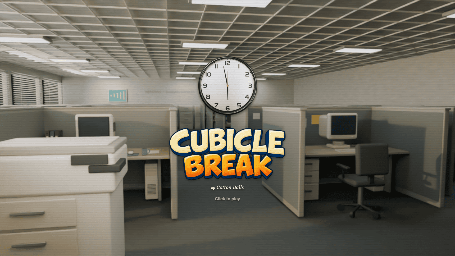 Cubicle Break slot intro screen
