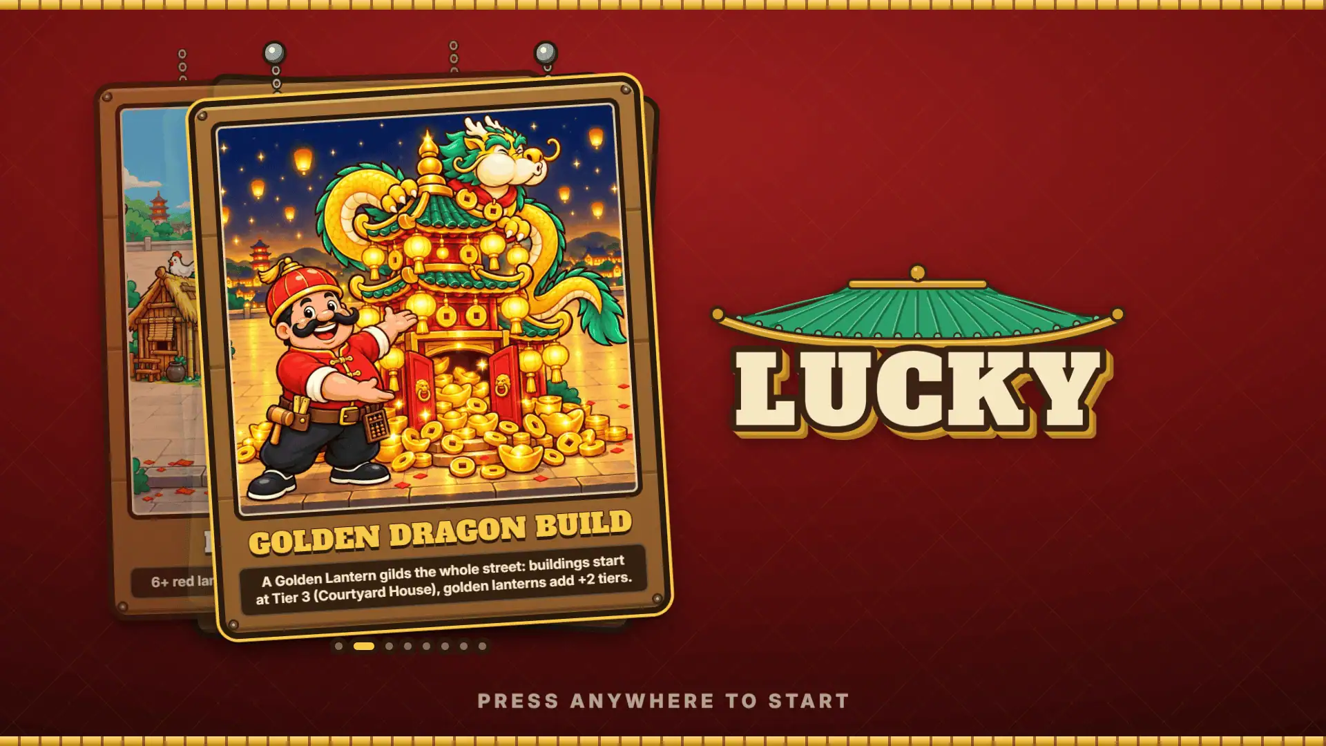 Lucky slot intro screen