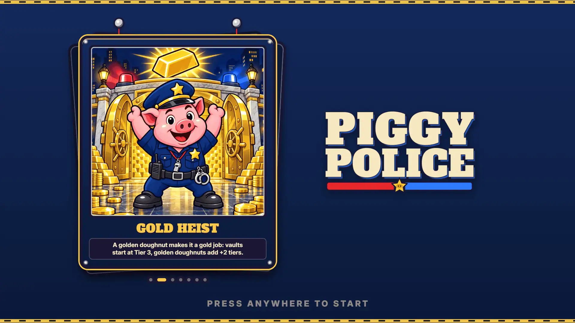 Piggy Police slot intro screen