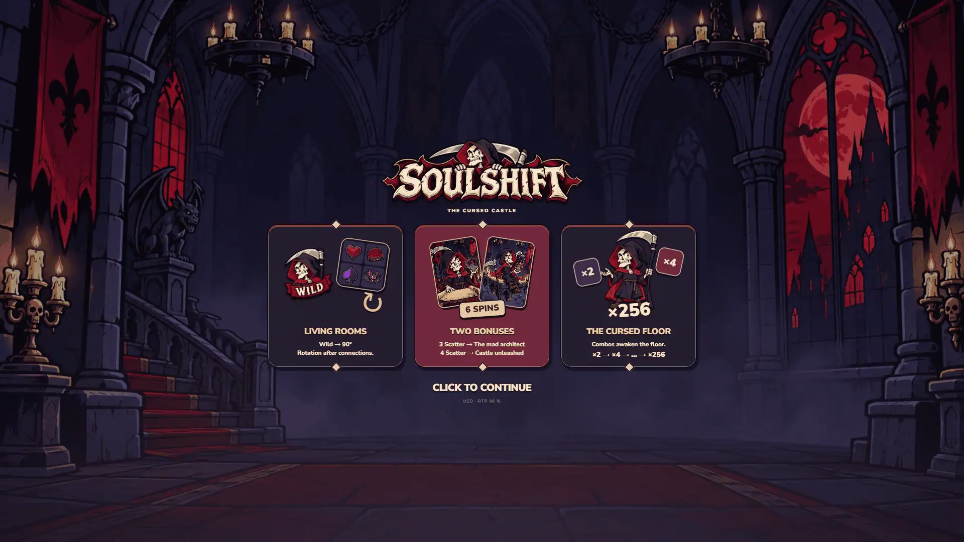 Soulshift slot intro screen