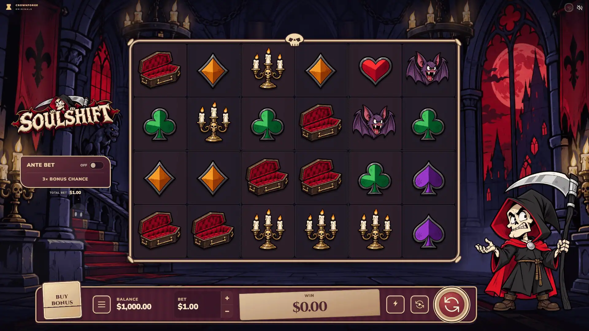 Soulshift slot gameplay reels