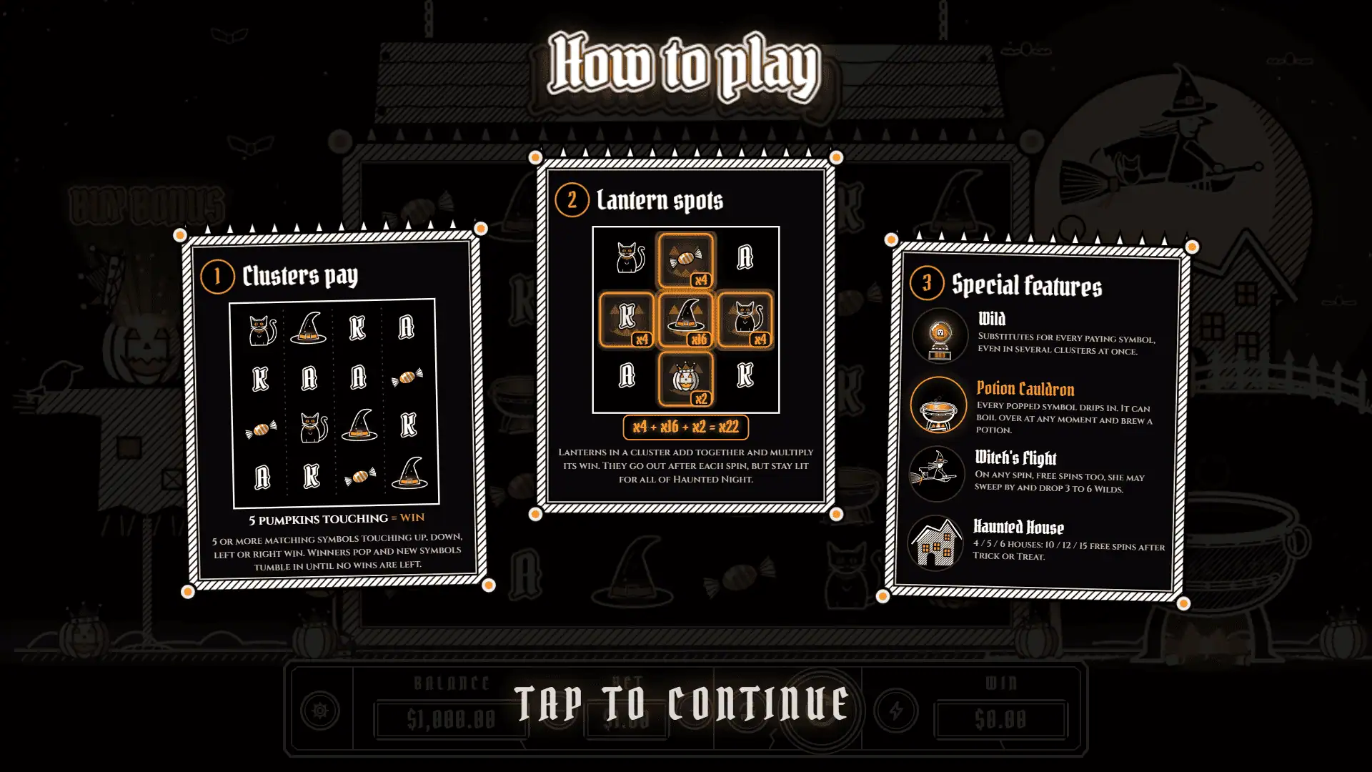 Hollow King slot intro screen