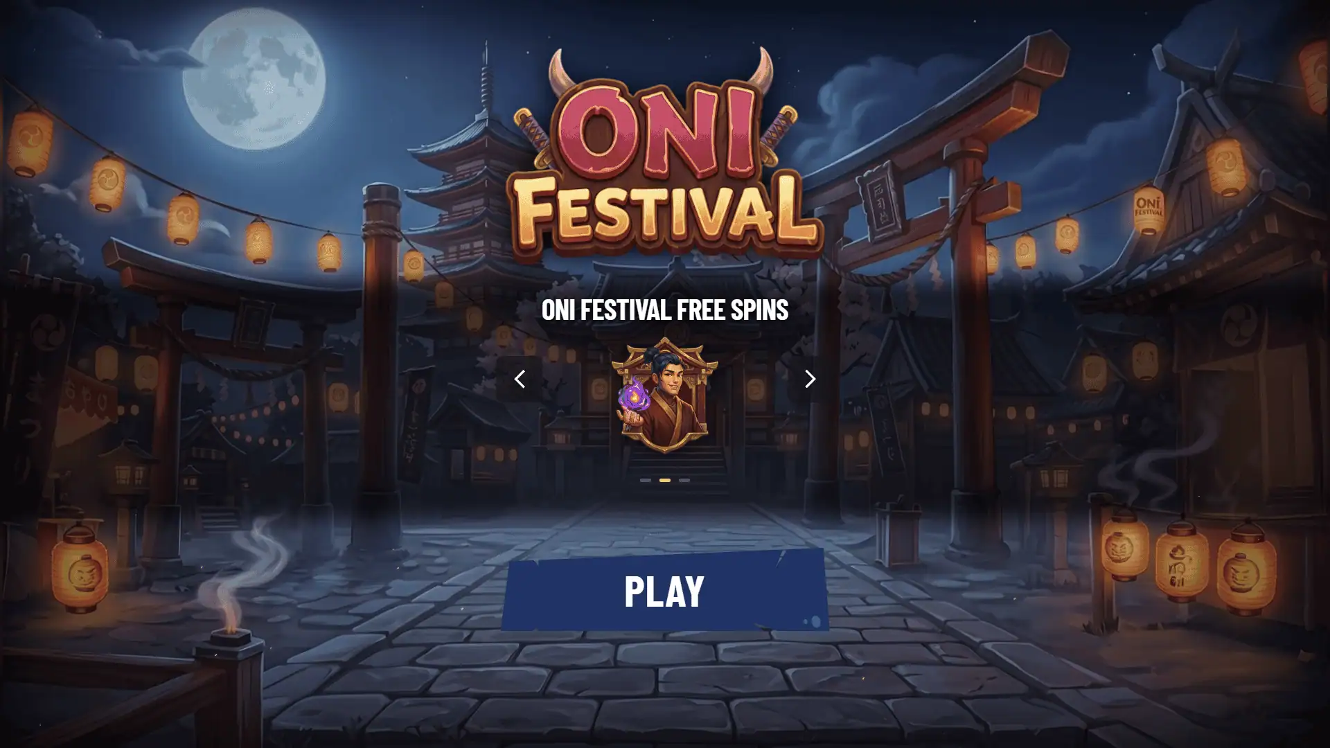 Oni Festival slot intro screen