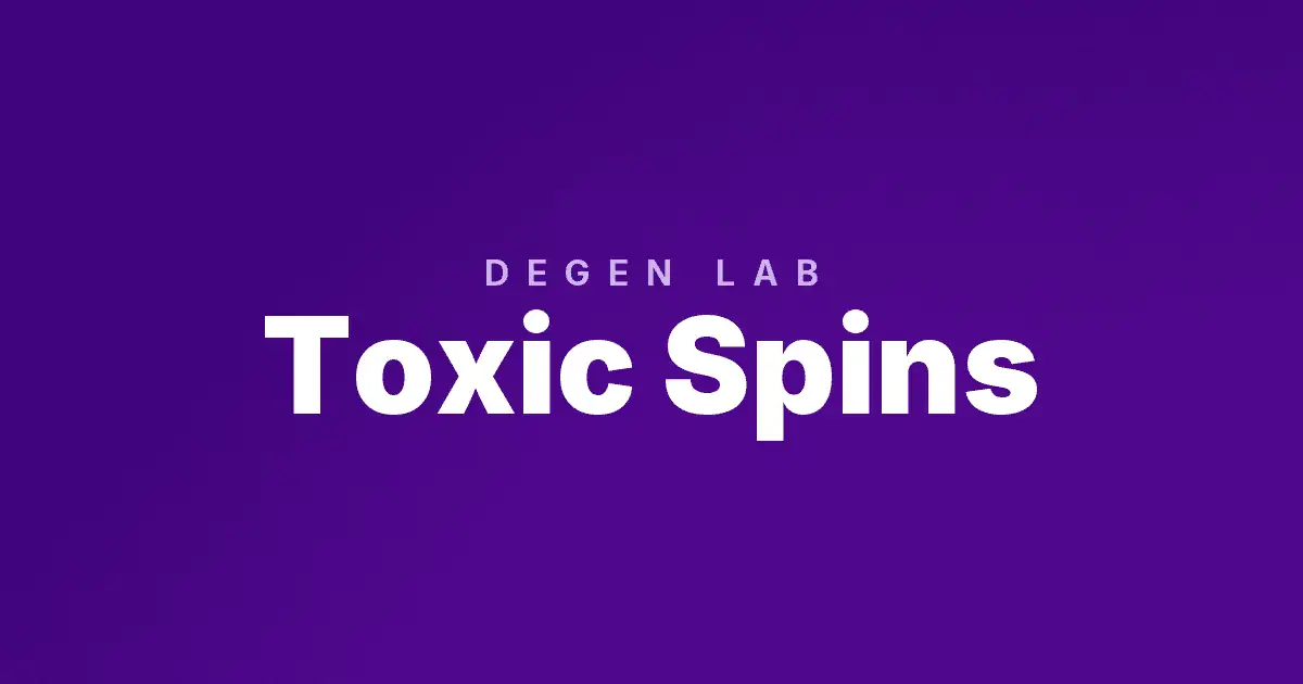 Toxic Spins slot cover image