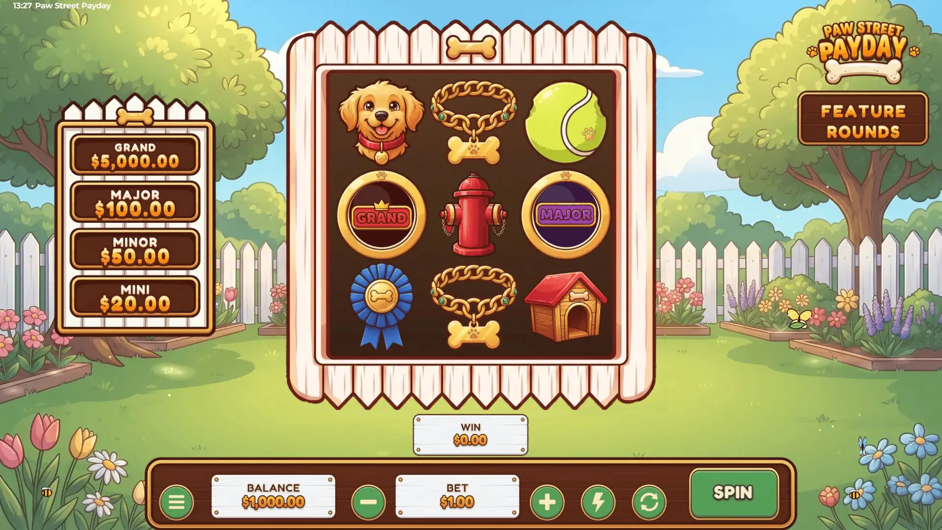 Paw Street Payday slot gameplay reels